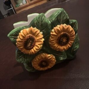 Sunflower napkin holder